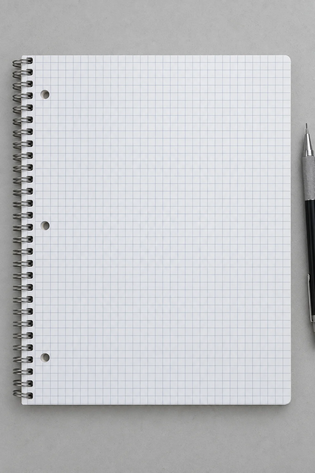 Graph paper spiral notebook